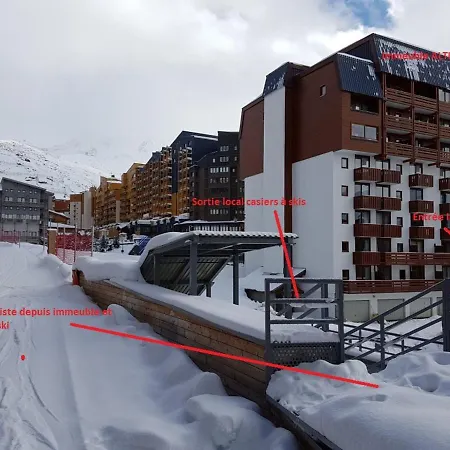 Апартаменти Appartement Convivial A Val Thorens De 42 M² - Vue Sur La Montagne Валь-Торанс
