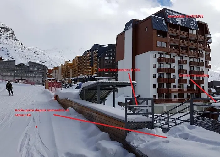 아파트 Appartement Convivial A Val Thorens De 42 M² - Vue Sur La Montagne 발토랑스